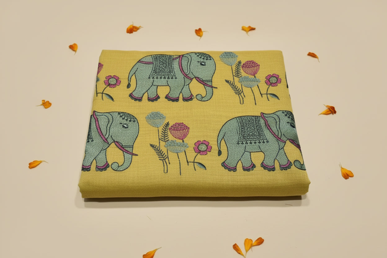 Royal Ambari Embroidered Peach Saree